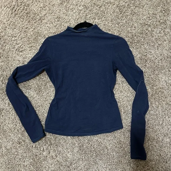 Skims Cotton Jersey Mock Neck Long Sleeve Top - Picture 4 of 6